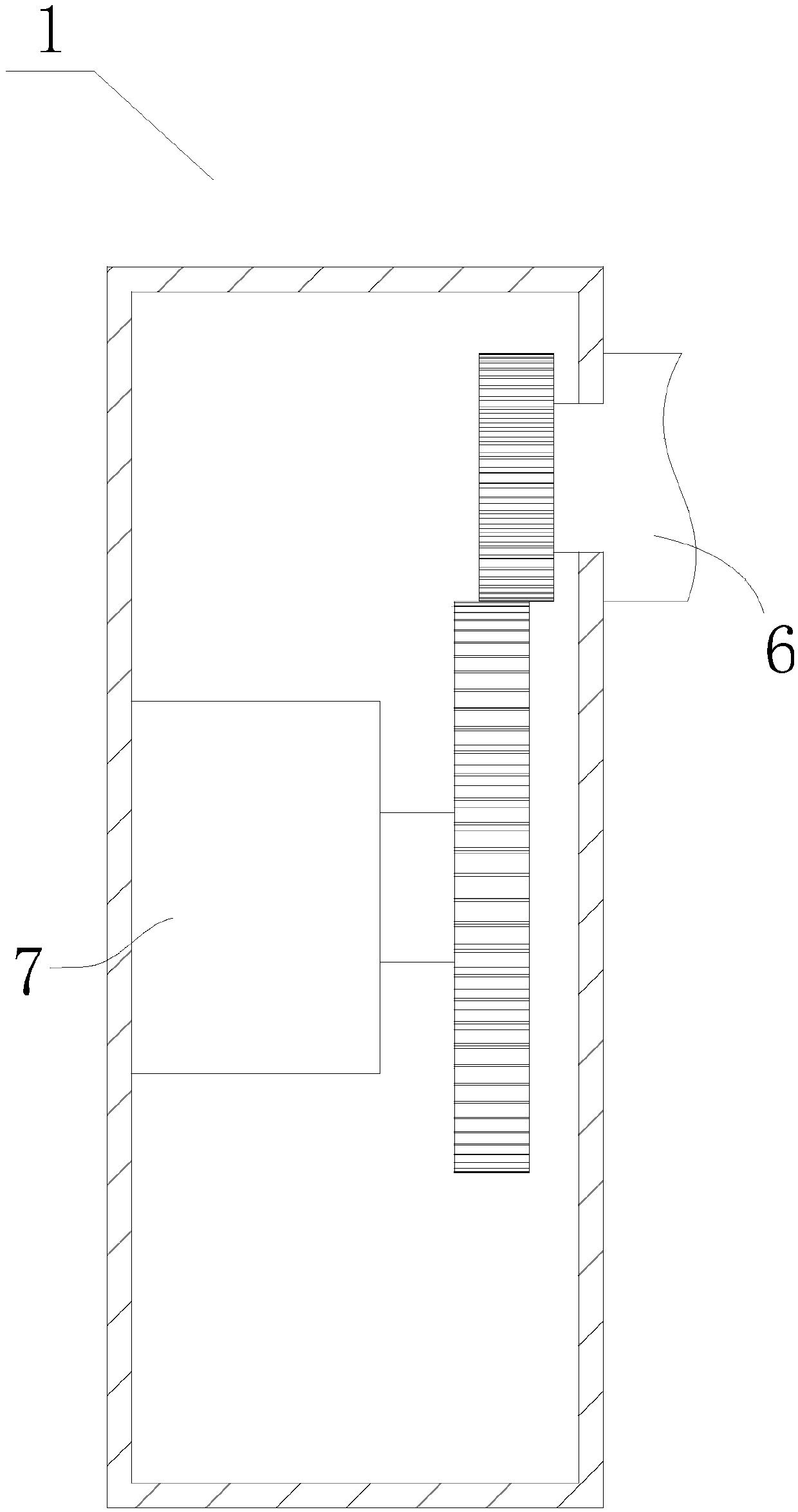 Novel automation rope fixed-length cutting-off device