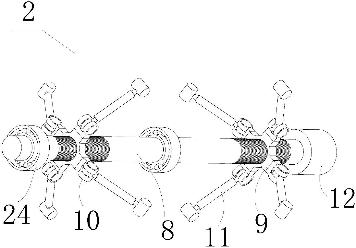 Novel automation rope fixed-length cutting-off device