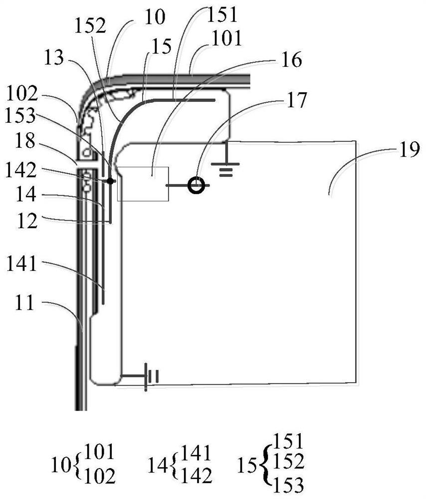 Mobile terminal antenna structure