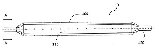 A drug balloon and its application method