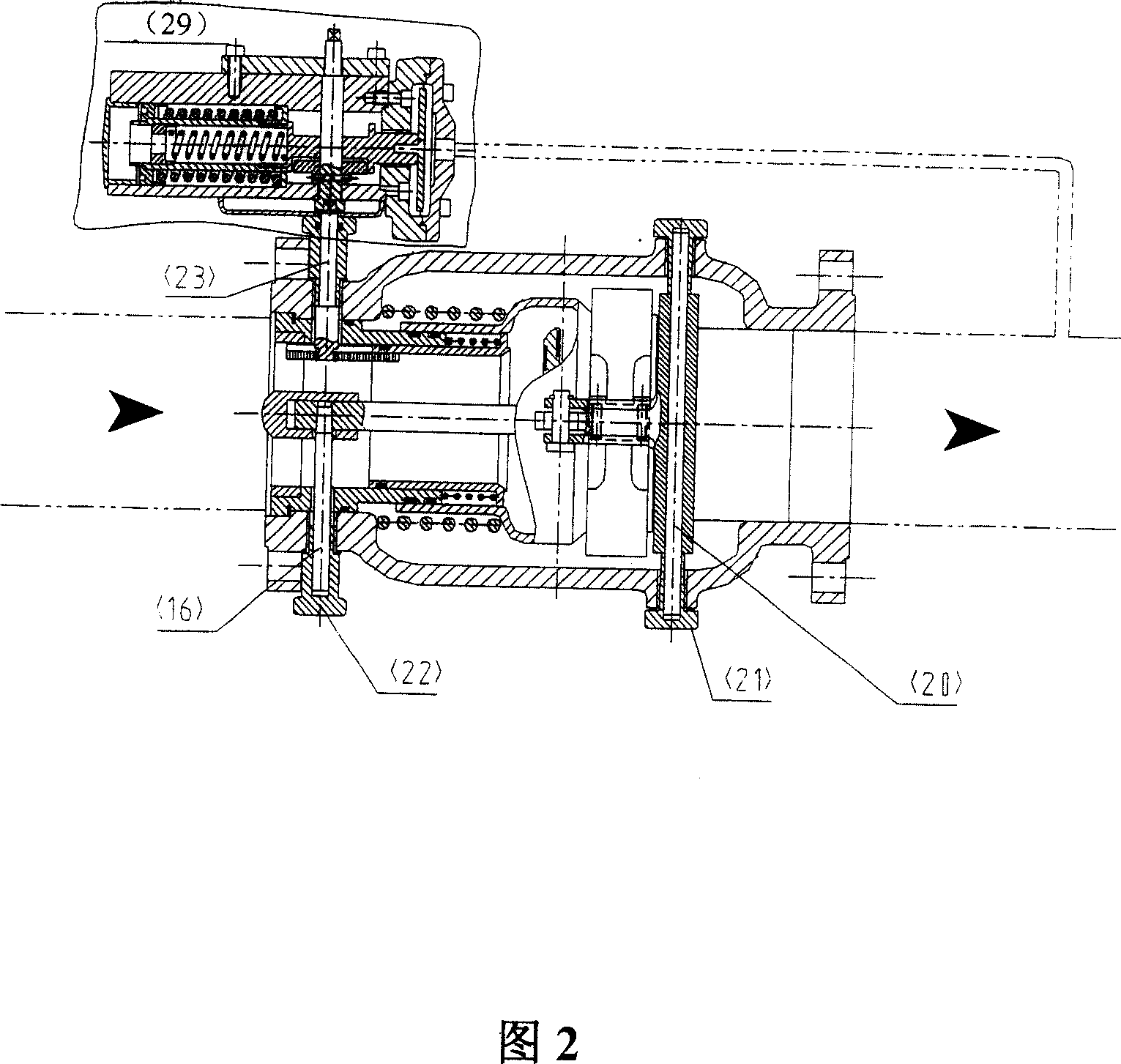 Top-loaded axial flow pressure regulator