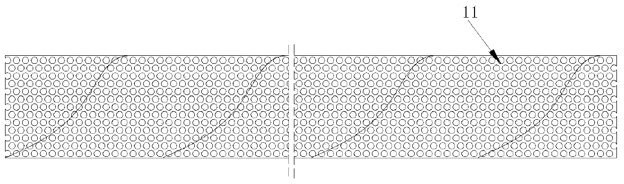 Filtering structure and preparation method of filtering structure