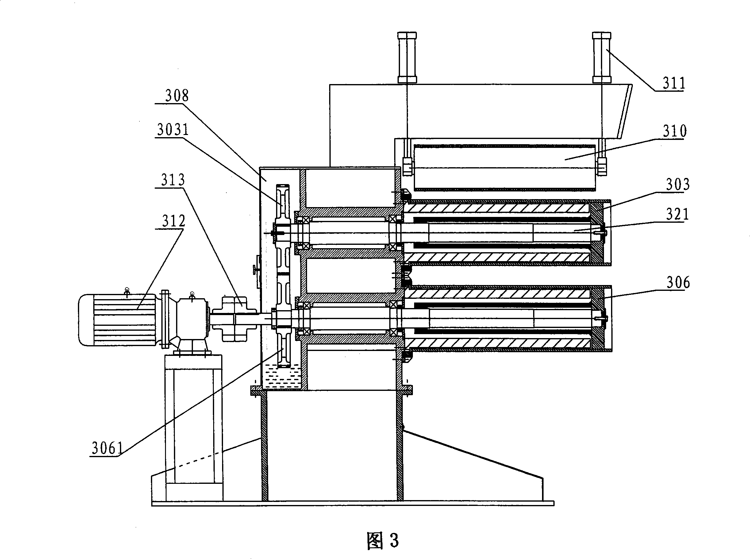 High-modulus high-strength polyvinyl fibre abstraction drafting production line