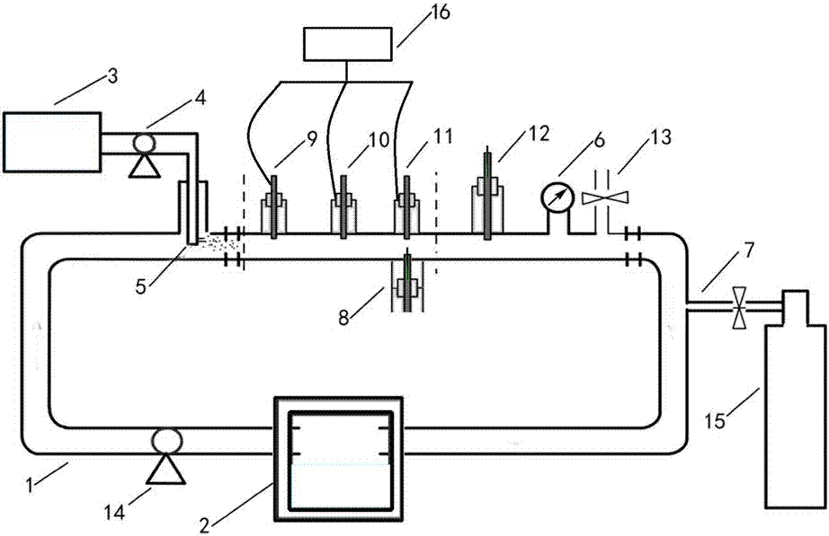 An evaluation test device for corrosion inhibitor film layer of gathering and transportation pipeline