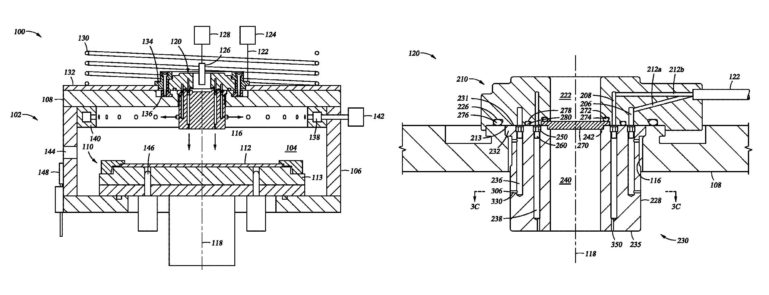 Tunable gas delivery assembly with internal diffuser and angular injection