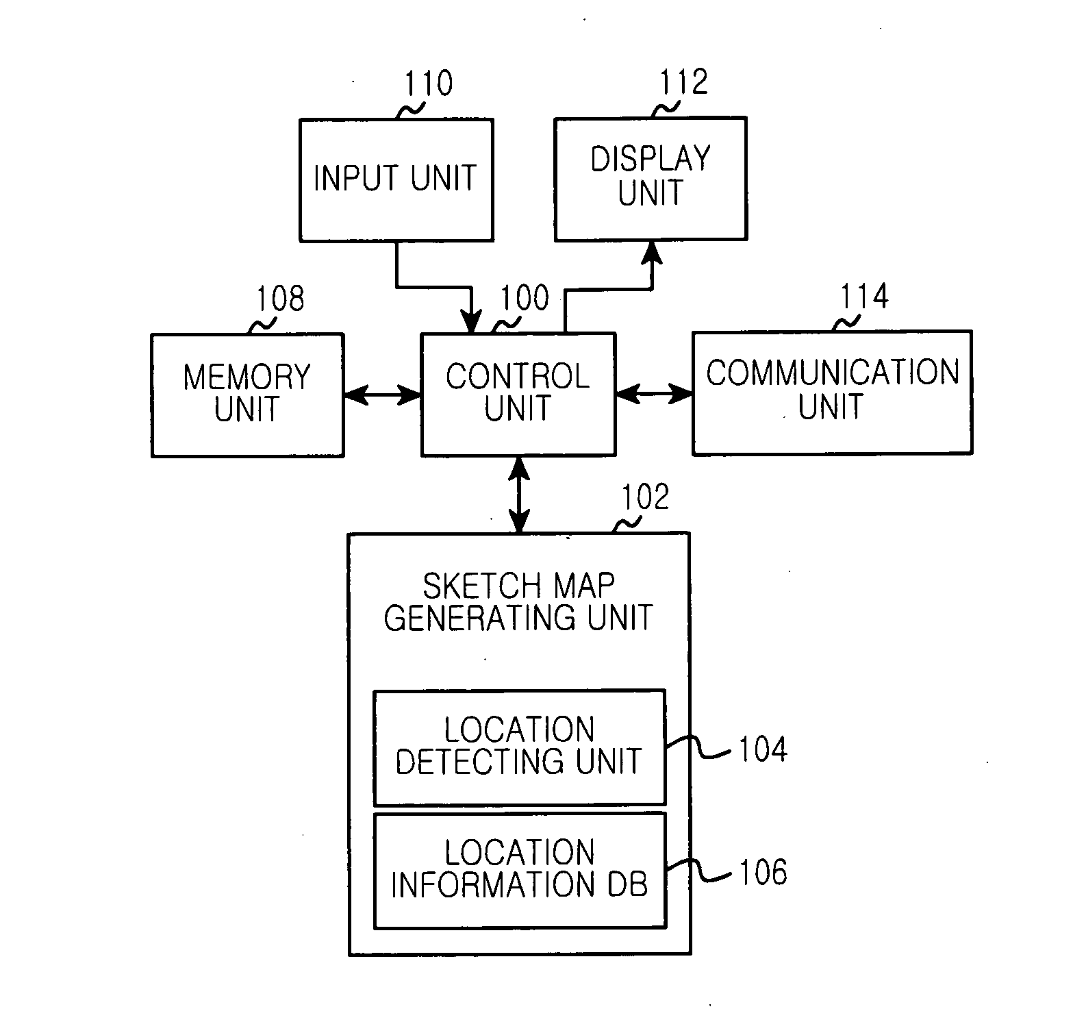 Apparatus and method for generating sketch map information in portable terminal