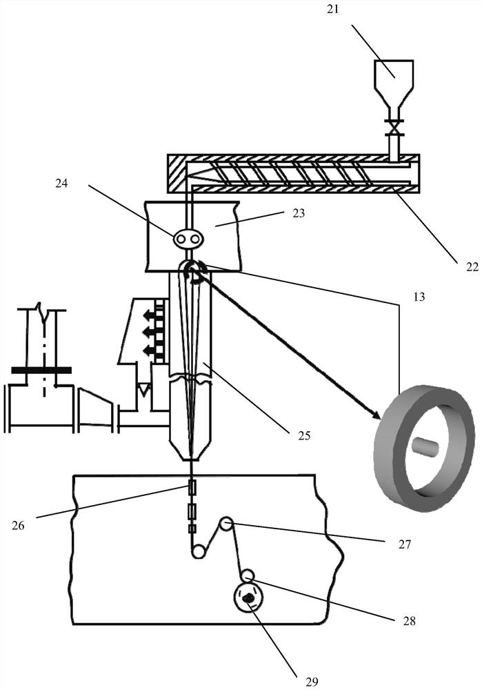 Fabrication method and fabric of silk outlet hole, integrated fiber of optoelectronic chip