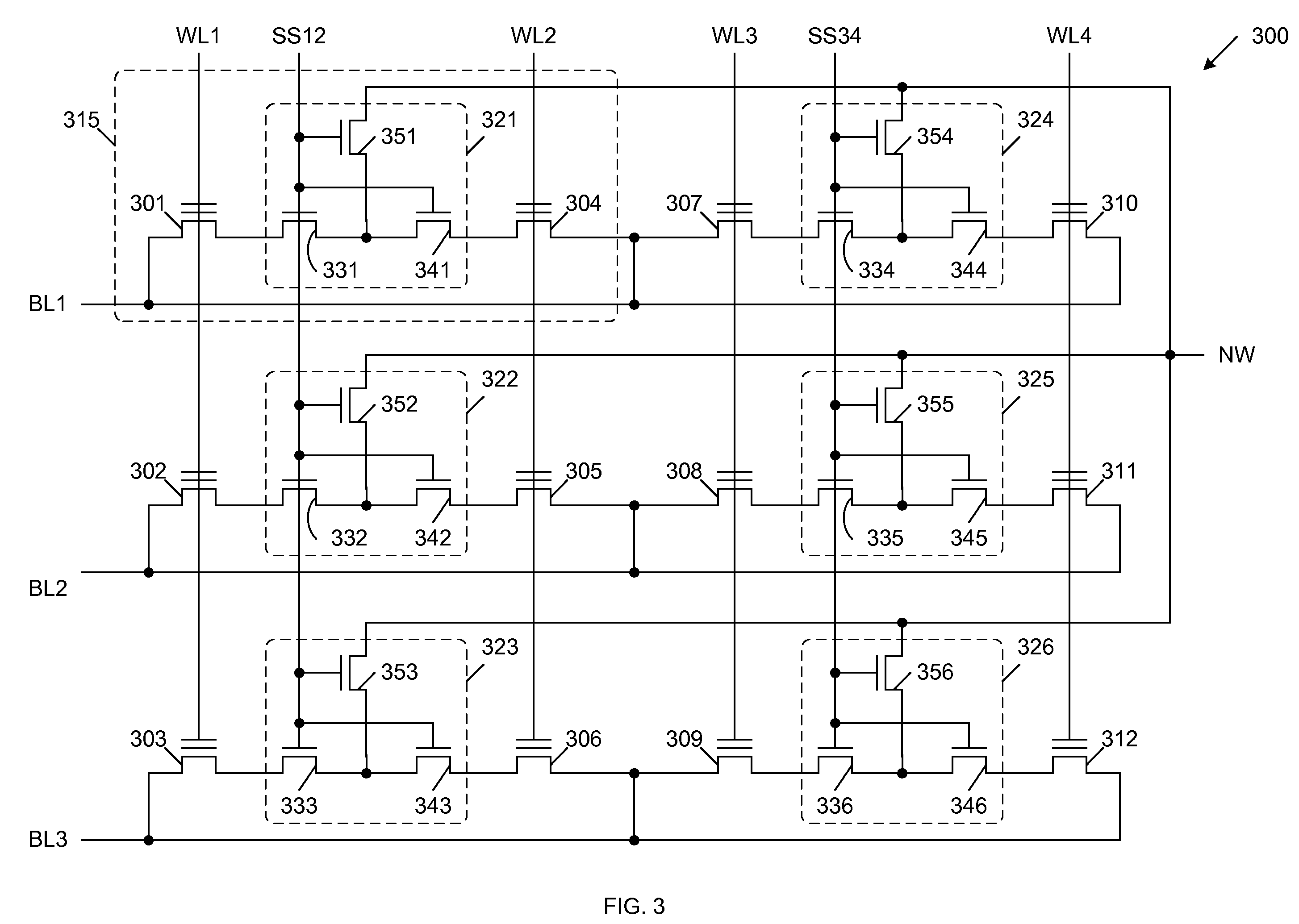 Scalable electrically eraseable and programmable memory