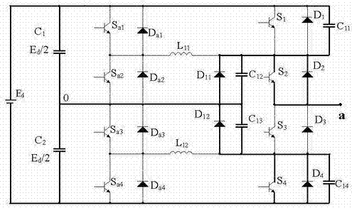 Soft switching of three-phase inverter circuit and method thereof