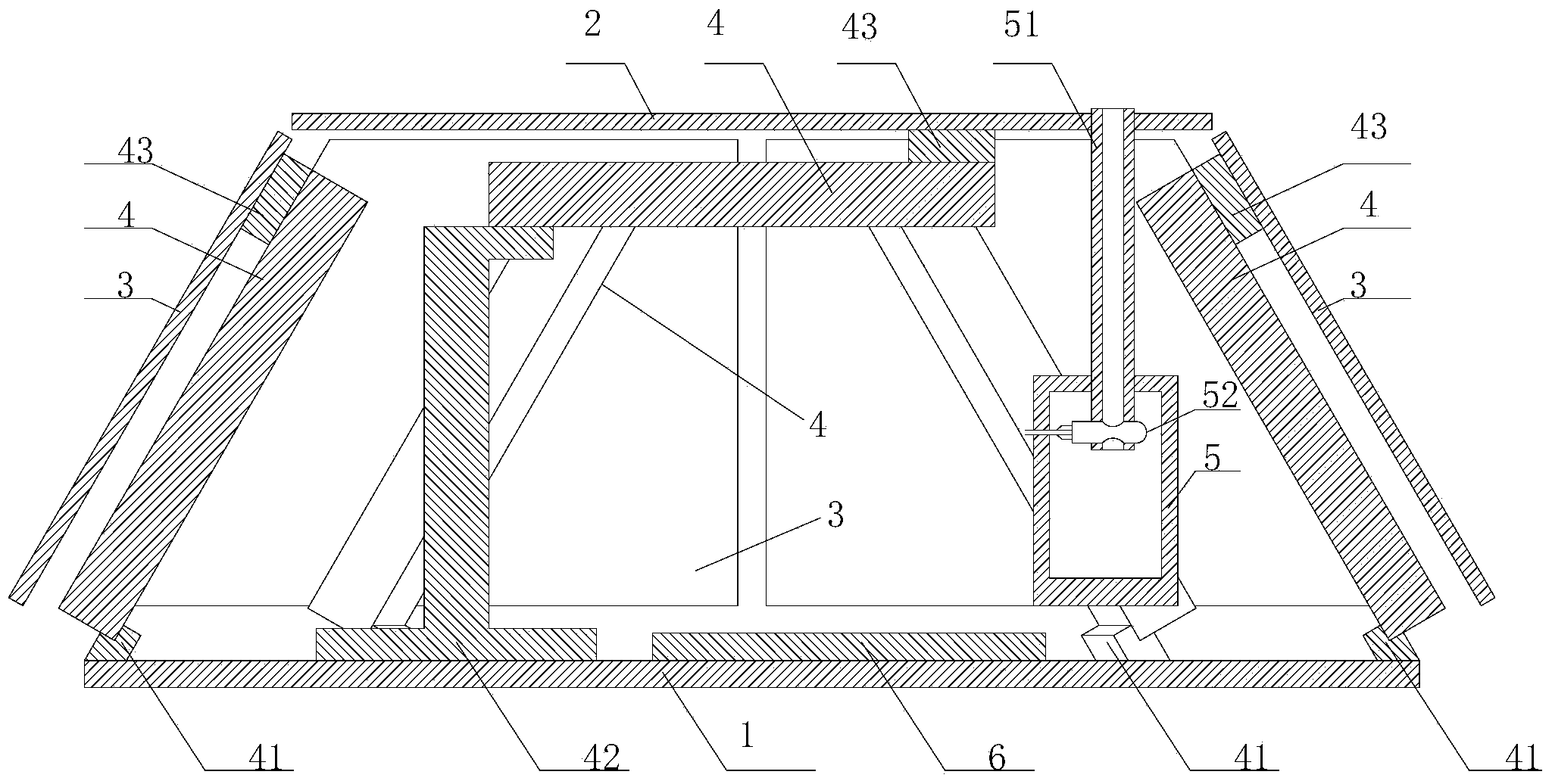 A three-dimensional wind pressure tester