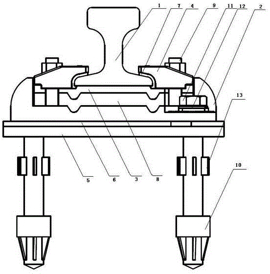 High-speed and heavy-load track fixing system