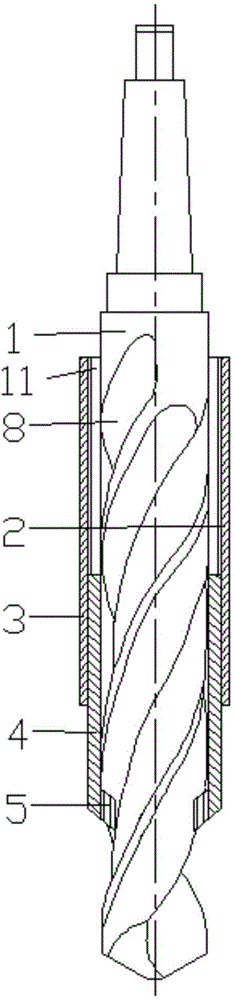 Self-adapting general chamfering device for clamping sliding chute