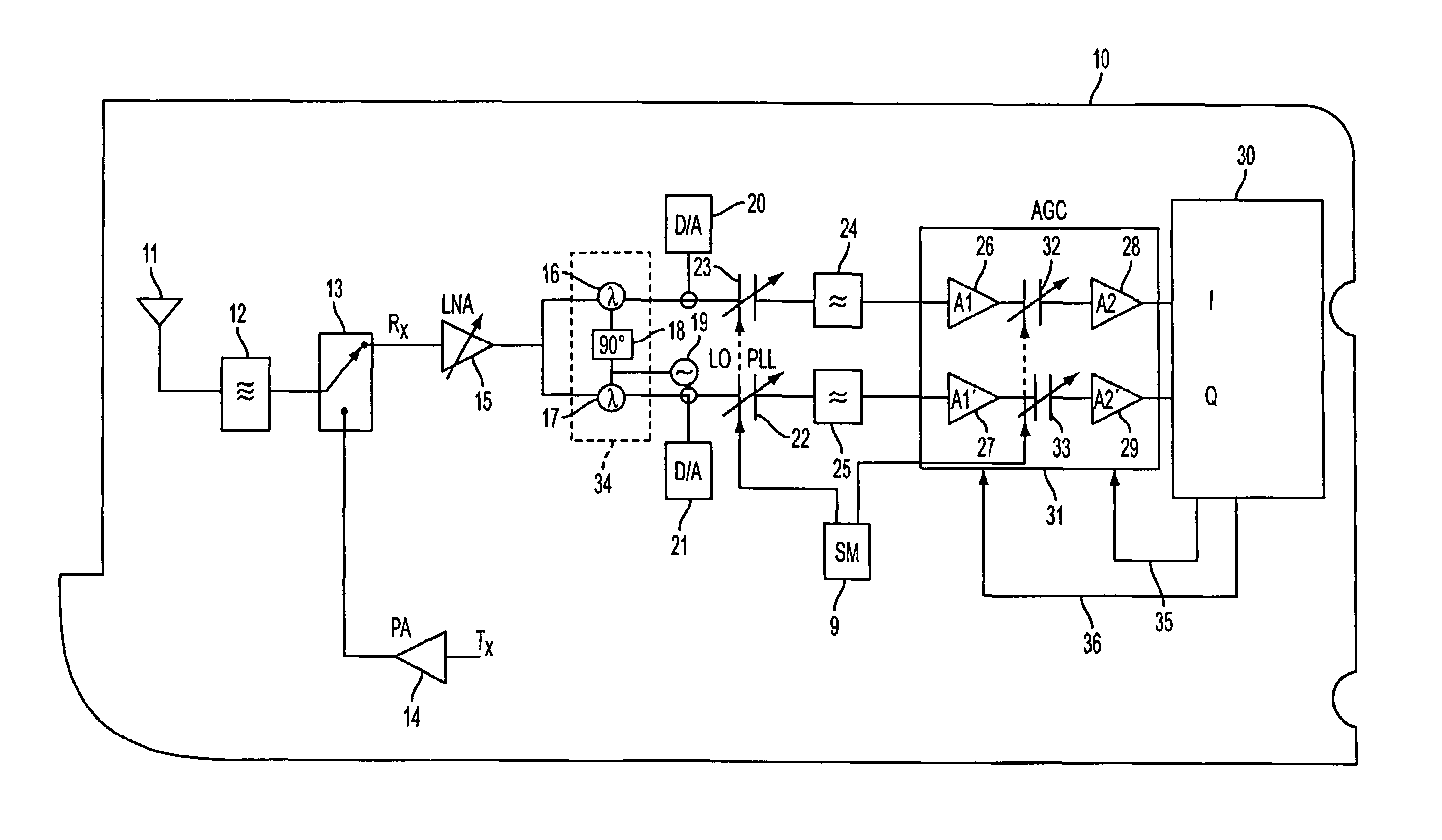 DC offset cancellation in a zero if receiver