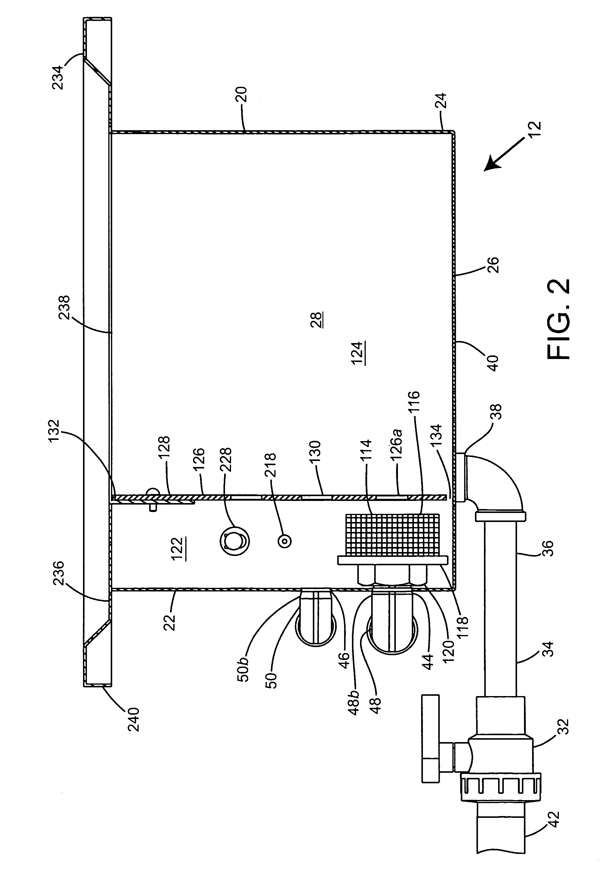 Apparatus for removing water-soluble support material from one or more rapid prototype parts