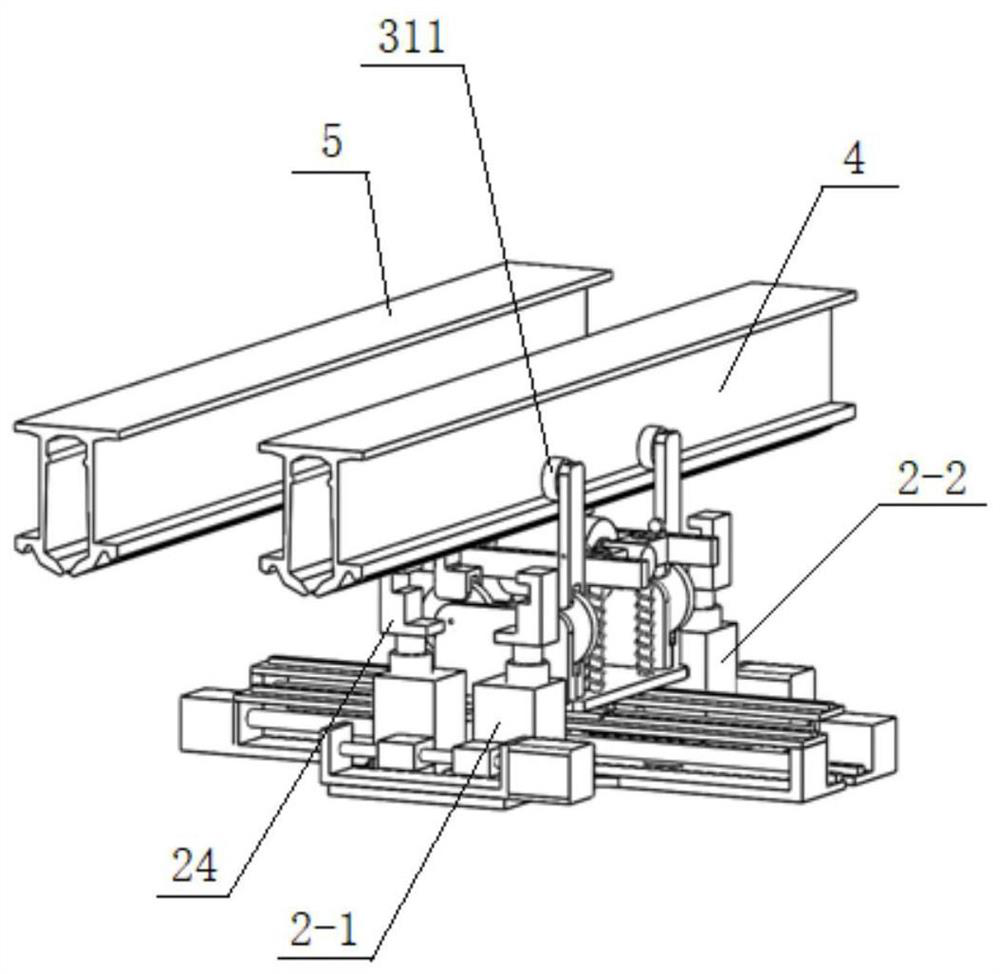 Rail-mounted inspection robot with autonomous rail transfer function