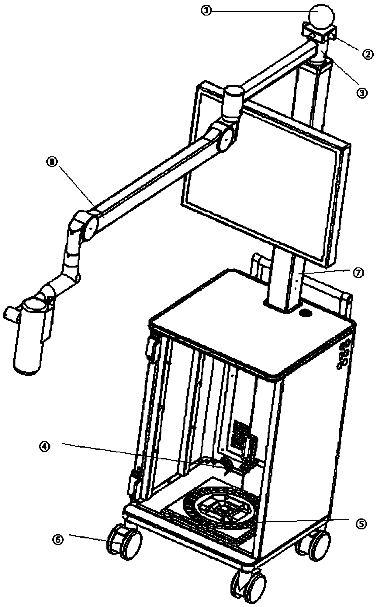 Medical mechanical arm anti-collision system used in operating room