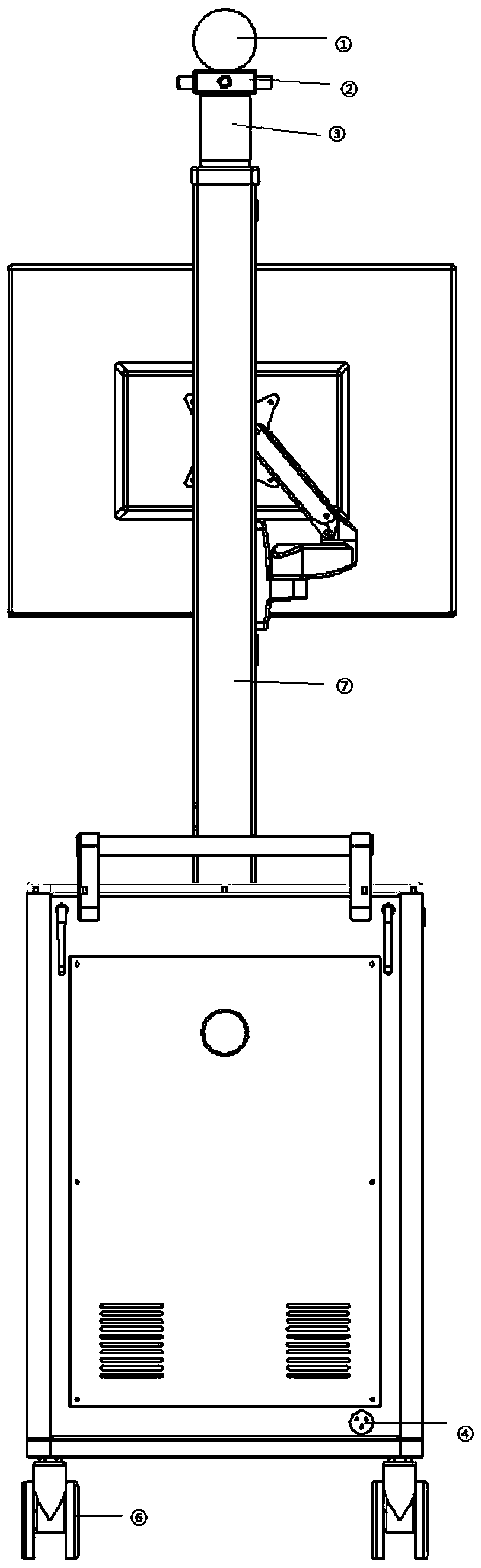 Medical mechanical arm anti-collision system used in operating room