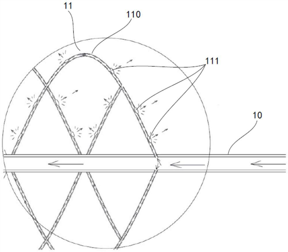 Injection support and injection thrombolysis system including same