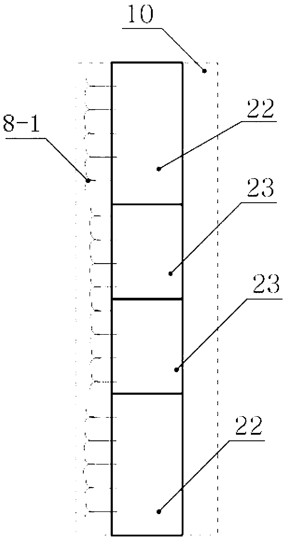 Heat conduction coefficient and contact thermal resistance testing device