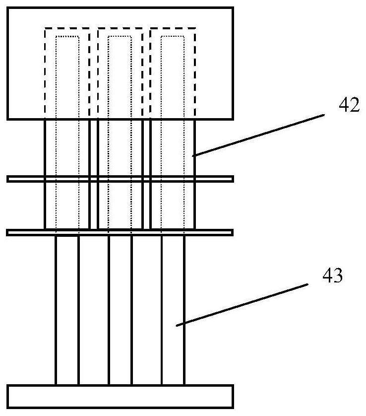 Telescopic draught fan foundation and draught fan