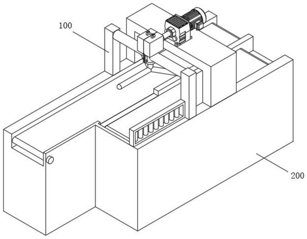 Stirring rotary type screening device for can production