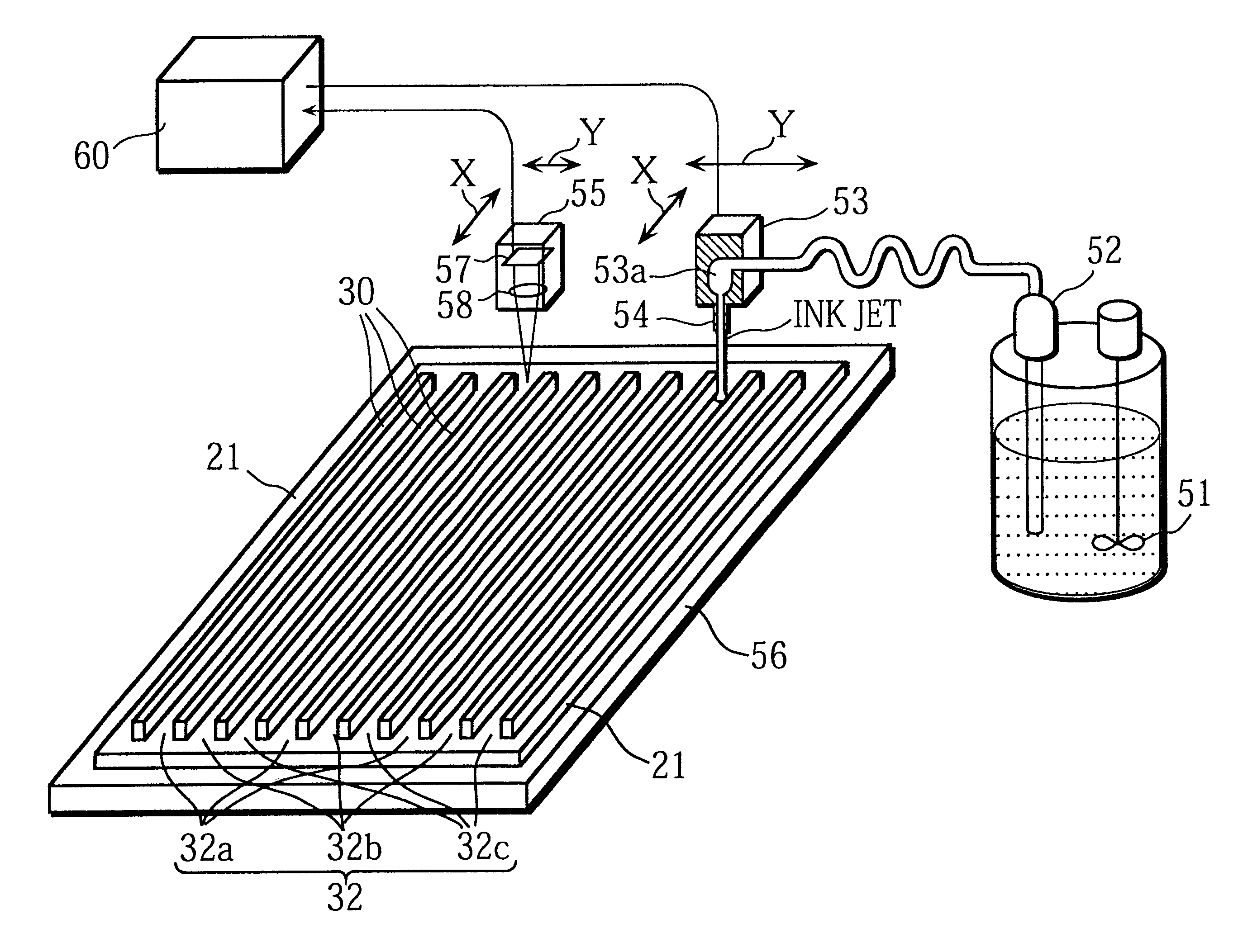 Plasma display panel manufacturing method for manufacturing a plasma display panel with superior picture quality, a manufacturing apparatus and a phosphor ink