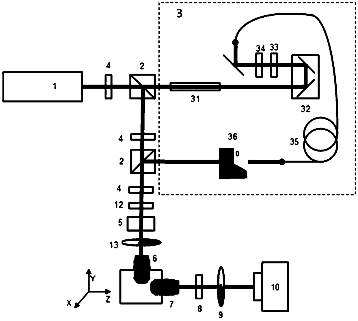 Single-wavelength realization of multiphoton pulsed sted-spim microscopy system