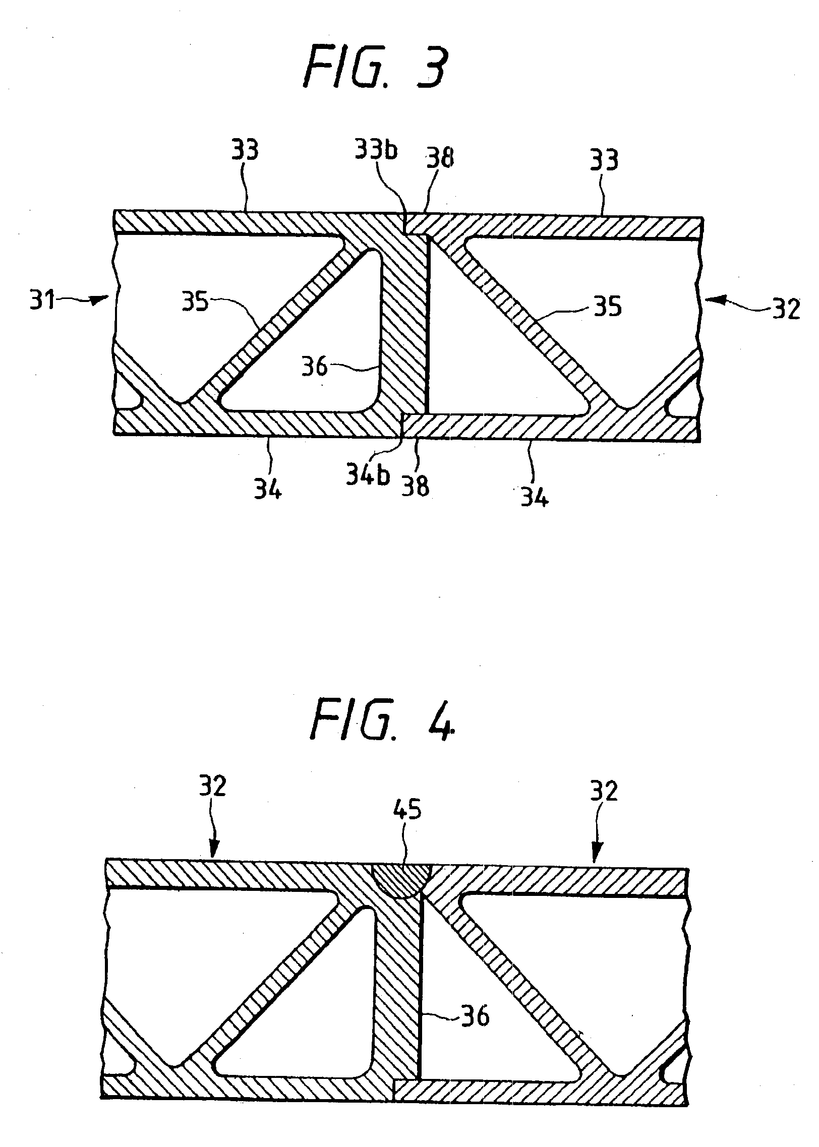 Friction stir welding method of opposite sides of panels