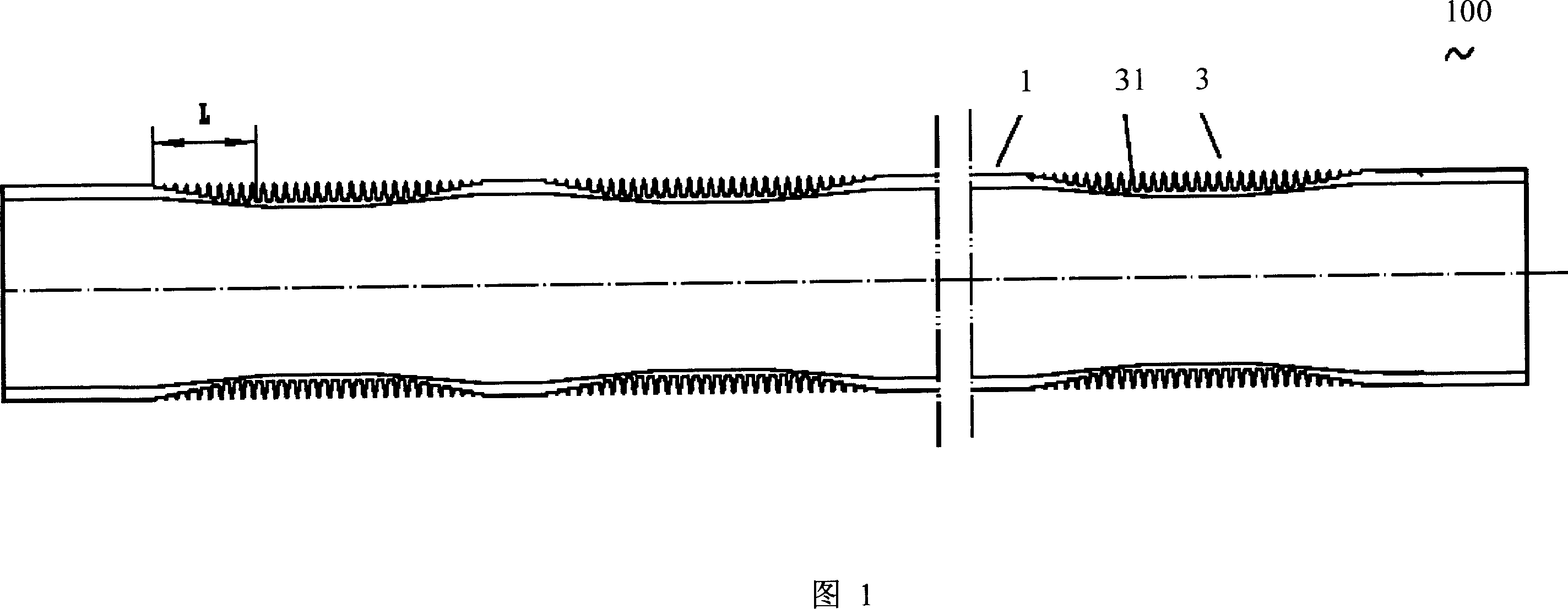 Copper heat-exchanging pipe of condenser for bromine refrigerator set