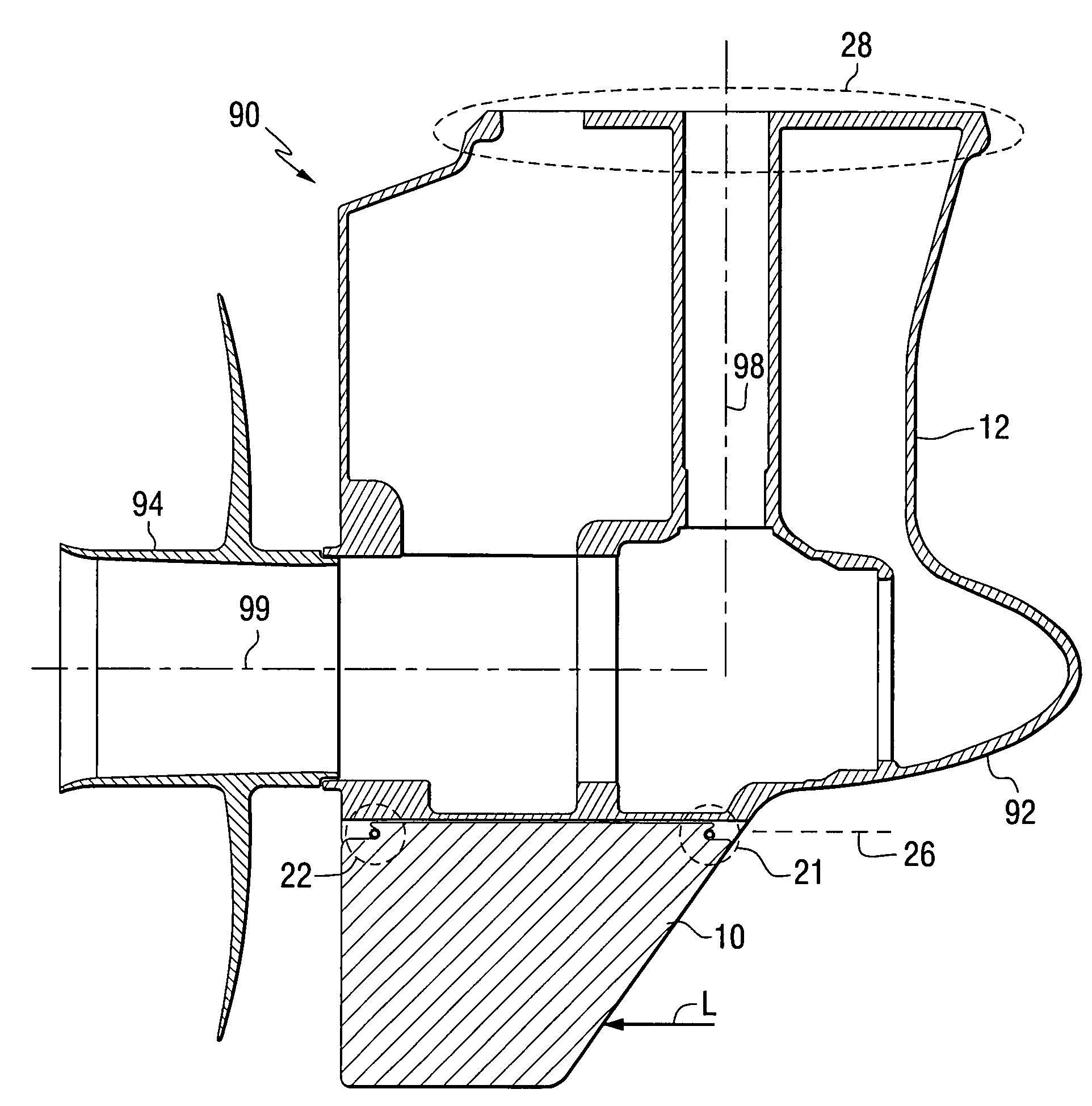 Breakaway skeg for a marine propulsion device