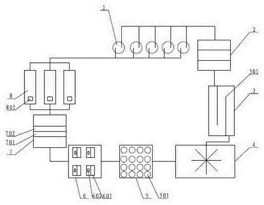 Aquiculture waste water circulating treatment system