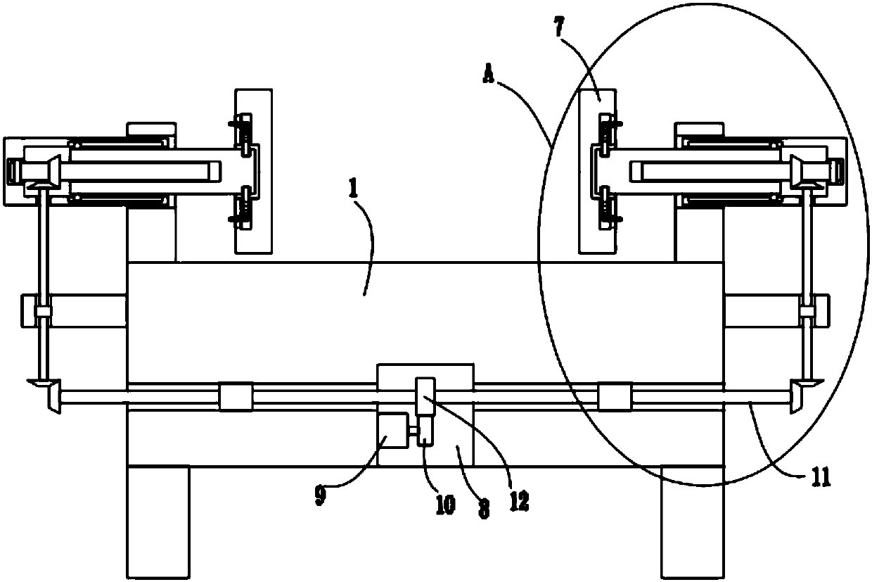 Processing table for automobile part