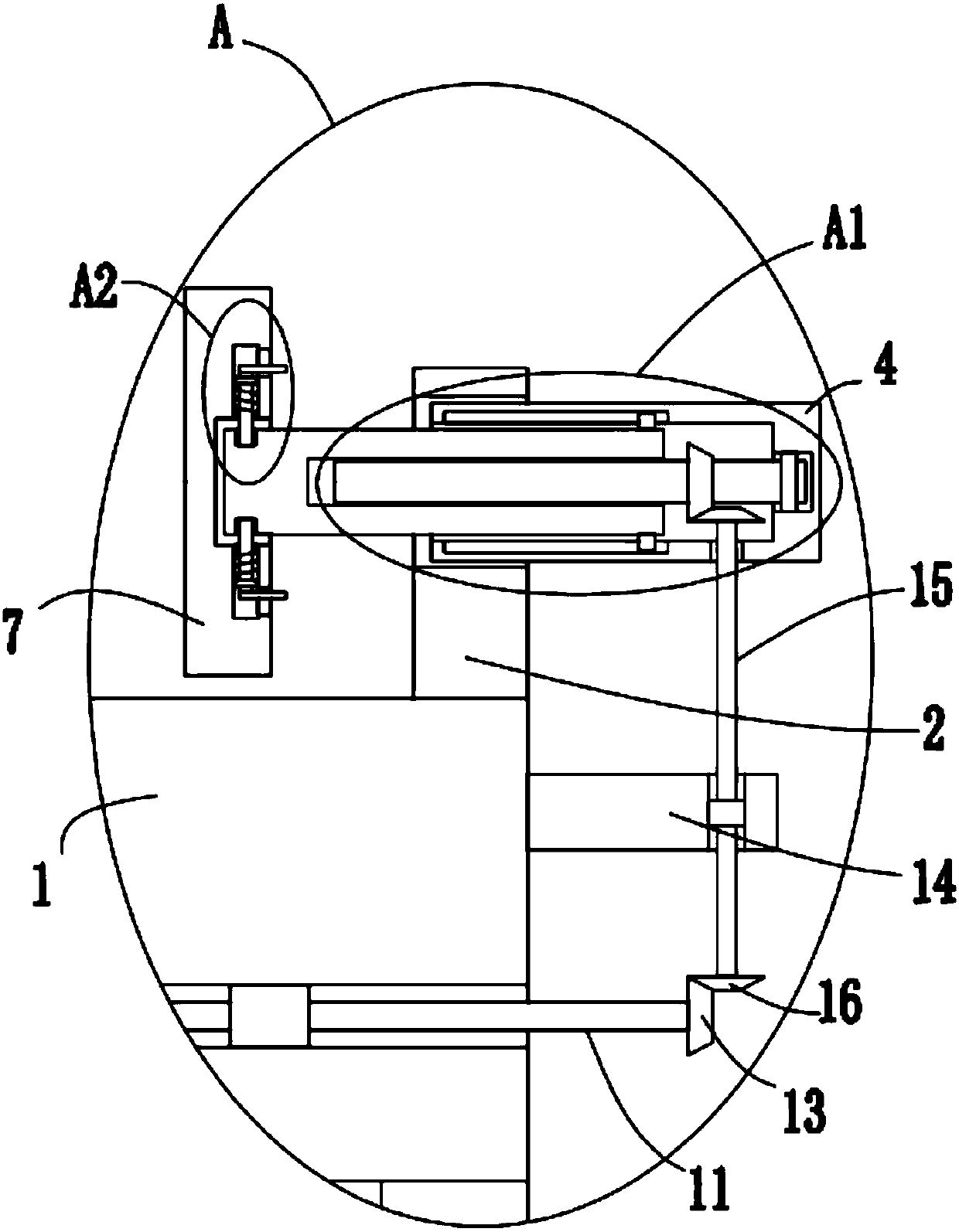 Processing table for automobile part