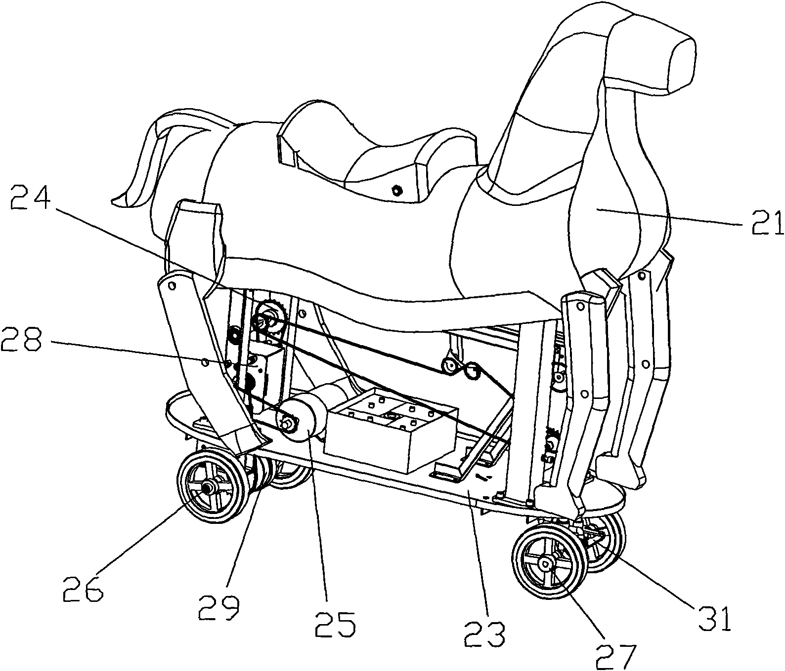 Interaction system of armed fight and wireless marking with electromechanical simulation animal as carrier