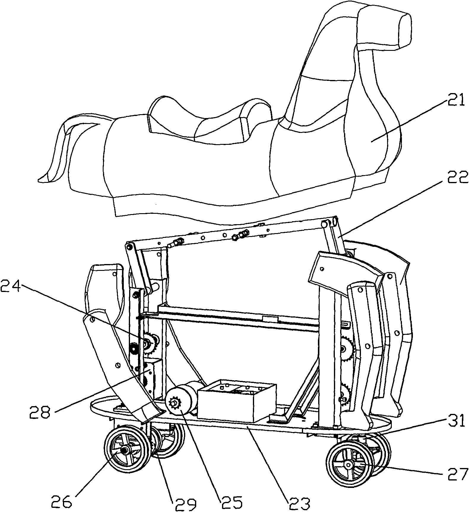 Interaction system of armed fight and wireless marking with electromechanical simulation animal as carrier