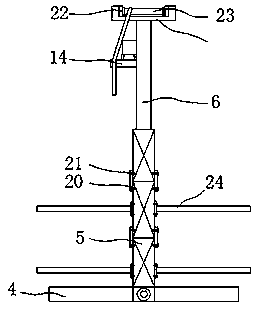 A fixed and stable hanging device for building lifting boards