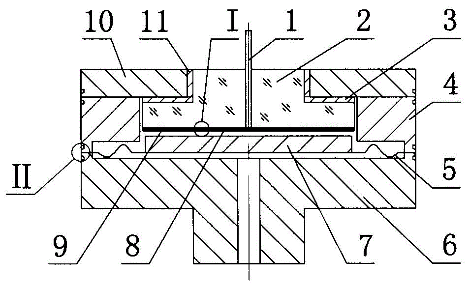 Parallel-plate dry-type capacitive pressure sensor