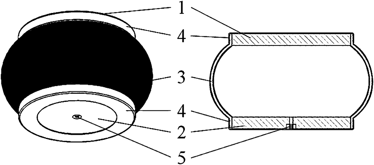 Dielectric elastomer active vibration isolation air spring