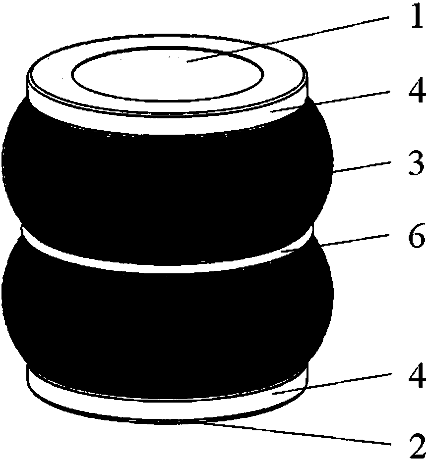 Dielectric elastomer active vibration isolation air spring