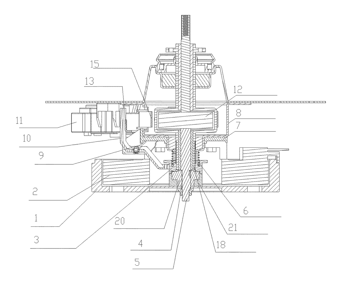 Frequency-variable hand rubbed-type motor speed reduction clutch apparatus, and washing machine