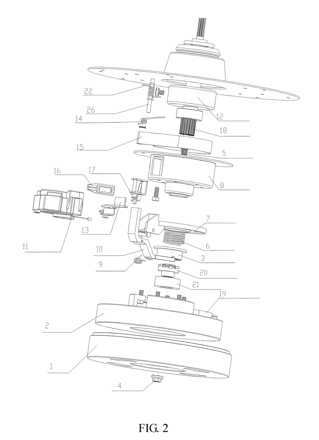 Frequency-variable hand rubbed-type motor speed reduction clutch apparatus, and washing machine