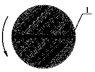 Bitmap volume display method for single screen circular translation