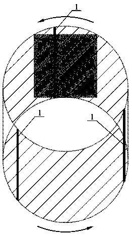 Bitmap volume display method for single screen circular translation