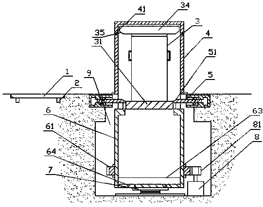 Anti-collision vehicle forced parking device