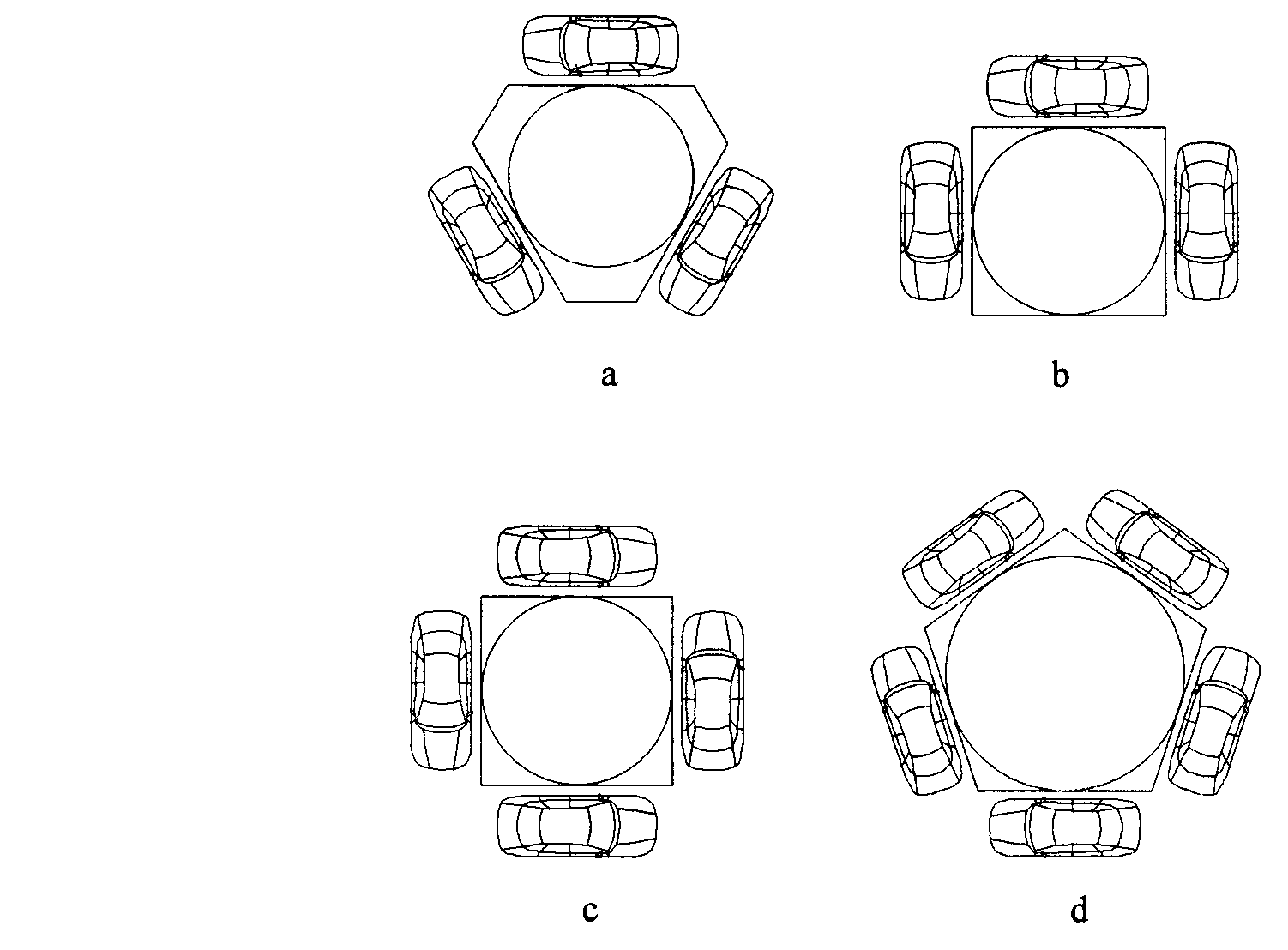 Intelligent tower-type three-dimensional garage transversely arranged in circumferential direction