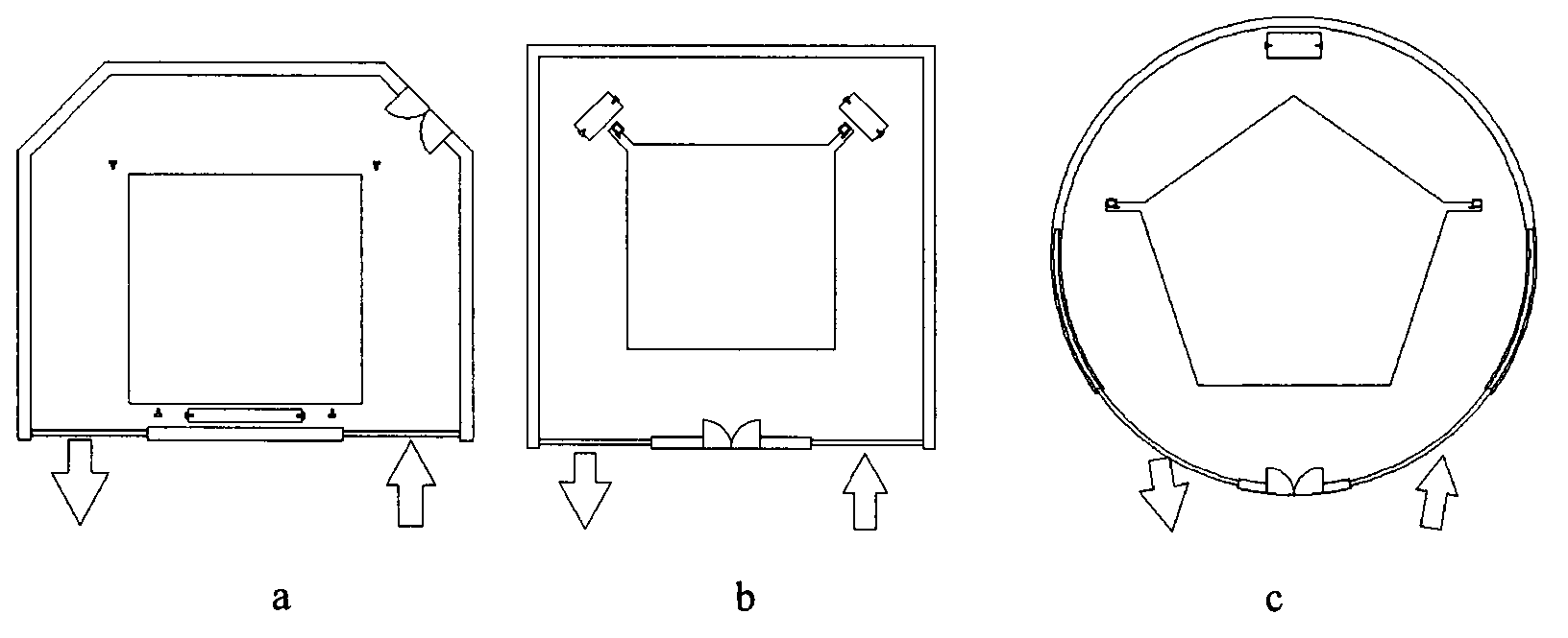 Intelligent tower-type three-dimensional garage transversely arranged in circumferential direction