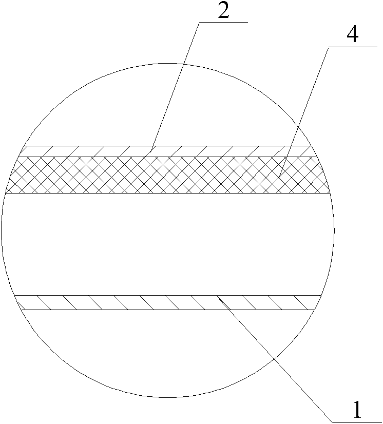 LNG storage tank for diesel-LNG hybrid power ship