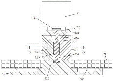 Plate fixing device for welding for gas drive lifting plate