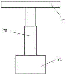 Plate fixing device for welding for gas drive lifting plate