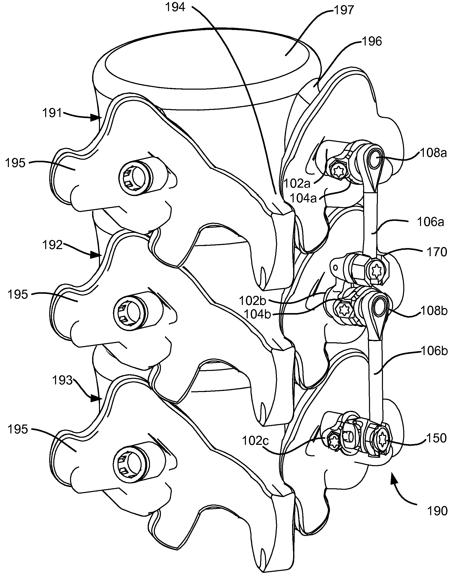 Load-sharing component having a deflectable post and method for dynamic stabilization of the spine